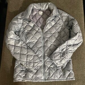 32 degrees Heat - marbled gray packable puffer jacket
